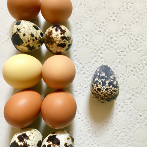 Comparing Quail Eggs to Chicken Eggs