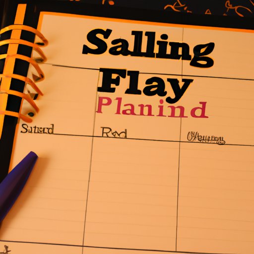 Planning Ahead and Staying Organized