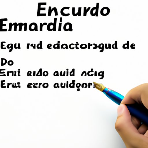 Cómo escribir un mensaje a Eduardo sin errores de gramática