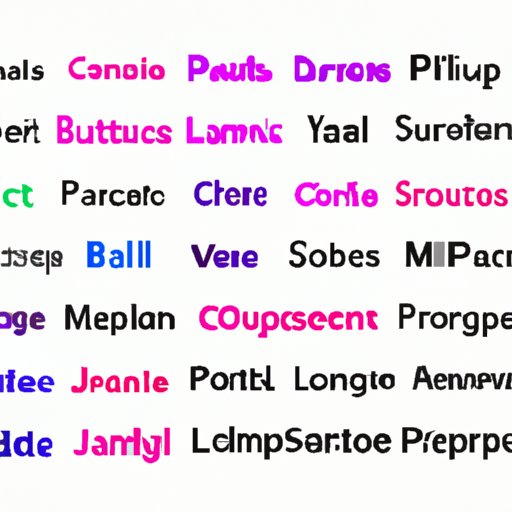 Types of Programming Languages Available