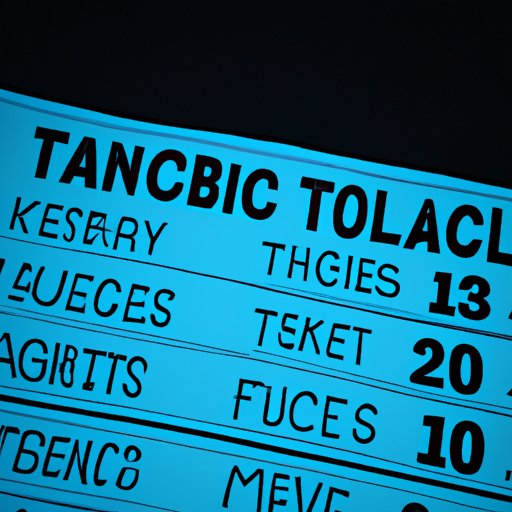 Preview of Tour Dates and Venues