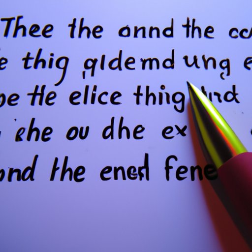 Exploring the Concept of Reaching an End in Creative Writing