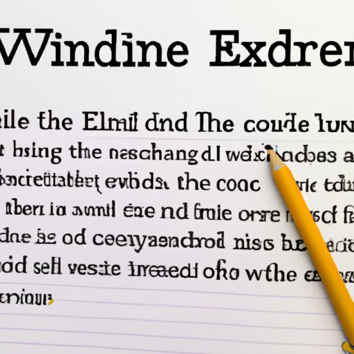 Analyzing the Benefits and Drawbacks of Going to The End in Creative Writing