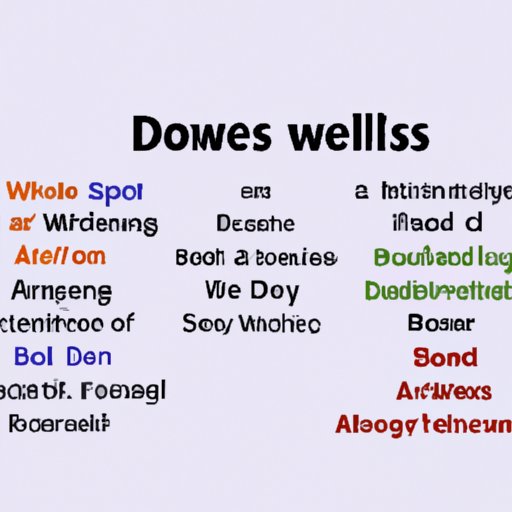 An Overview of Synonyms for
