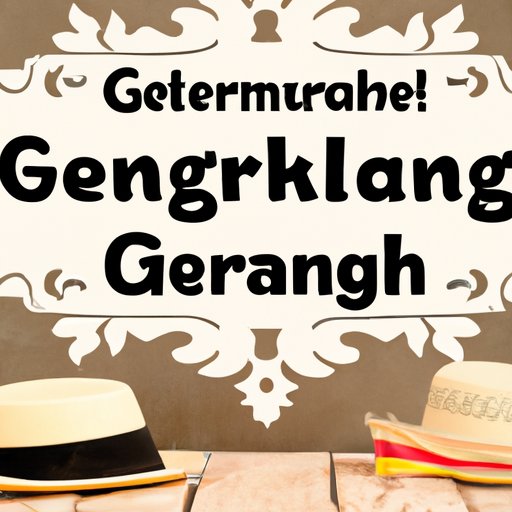 Introduction: Exploring Your German Heritage