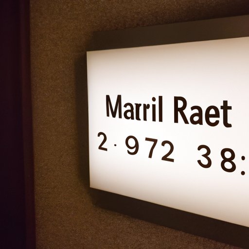 Call the Marriott Customer Service Hotline