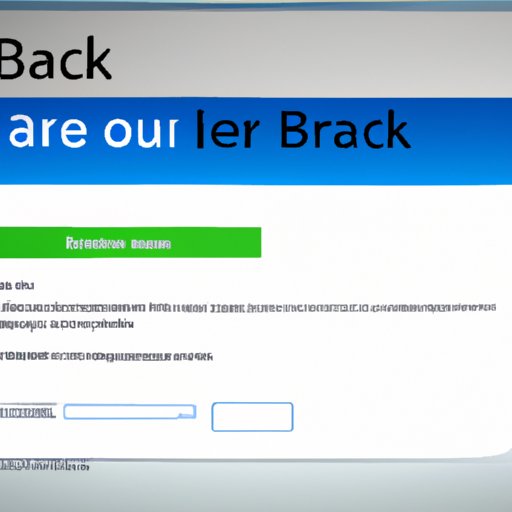Check for a Backup Email Account