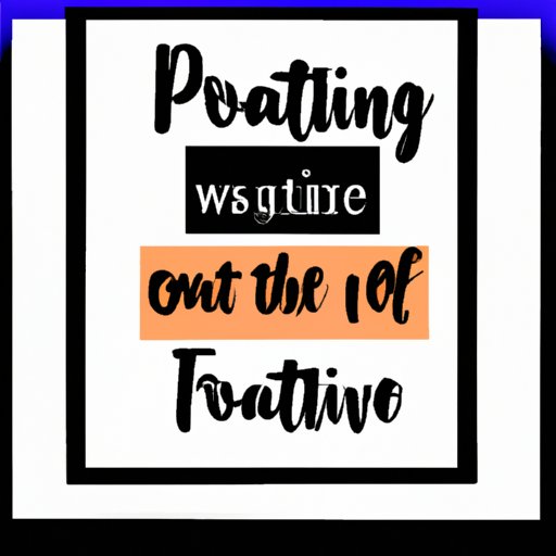 Reframe Negative Thoughts into Positive Ones