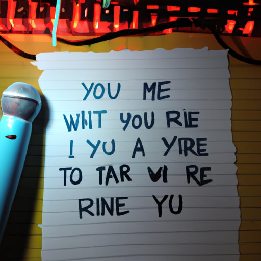 Rewrite the Lyrics in Your Own Words