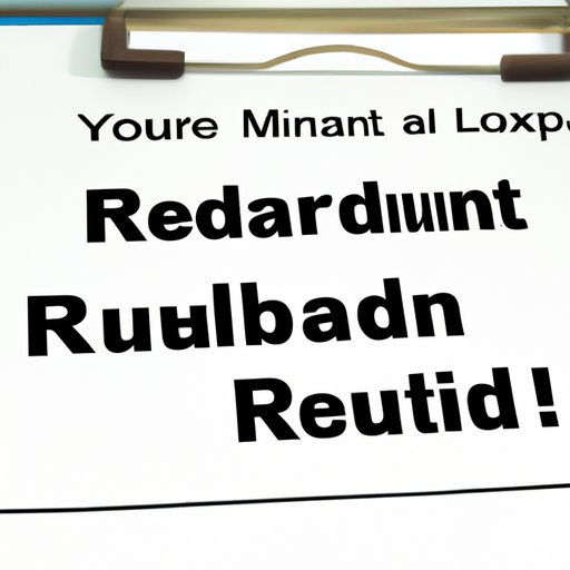 Submit Required Forms to Receive Your Refund