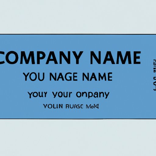 Add Your Company Logo and Basic Information
