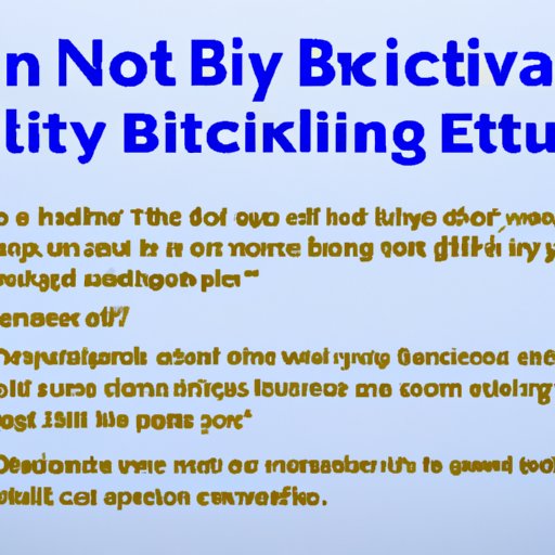 Safety Considerations When Buying and Selling Bitcoin