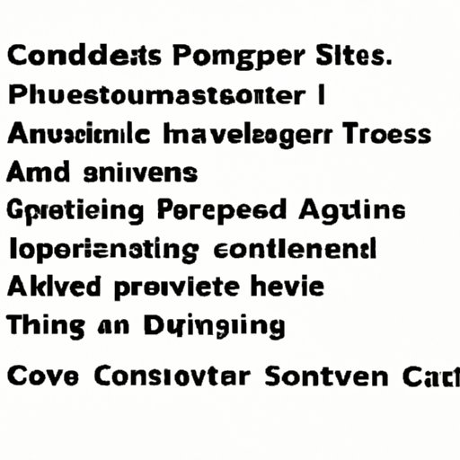 Summary of What was Covered