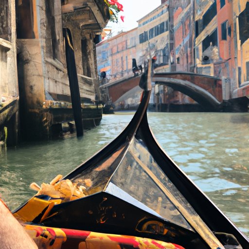Taking a Gondola Ride in Venice