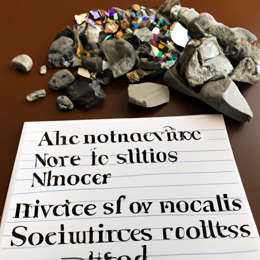 Exploring the Economic Value of Rocks and Minerals