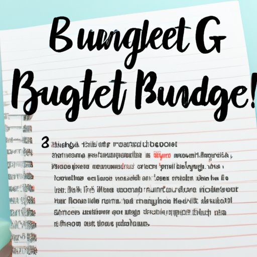 Budgeting Tips for Managing Your Money
