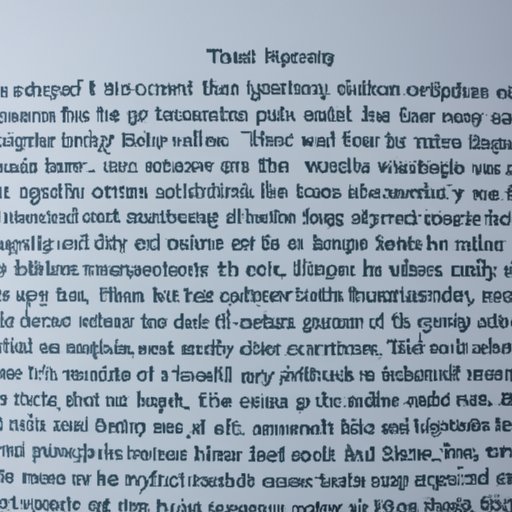 Analyzing the Literary Style of a Piece of Writing