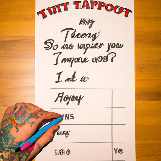 Survey of Customers on How Much They Tip Their Tattoo Artist