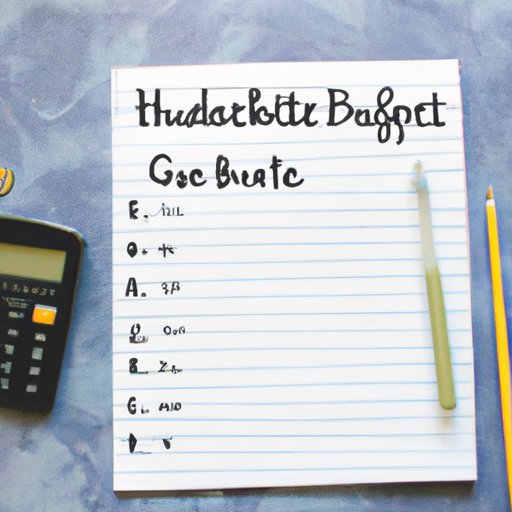 Step 1: Create a Household Budget