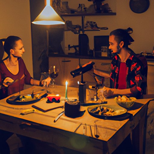 Making a Romantic Dinner for Two and Using it as an Opportunity to Talk About Your Feelings
