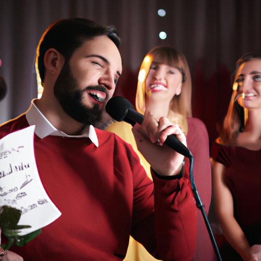 Singing a Romantic Song and Asking Them at the End