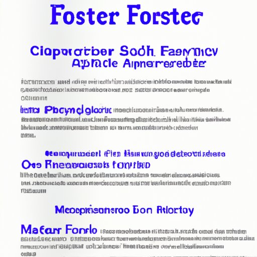 Types of Support Available to Foster Parents