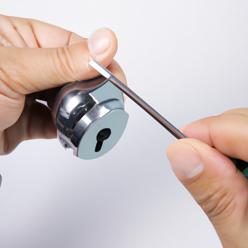Demonstrating How to Pick a Lock