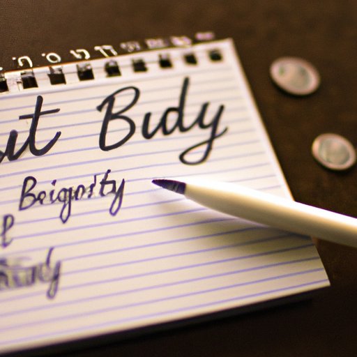 Create a Budget and Stick to it