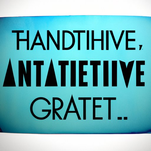 Developing an Attitude of Gratitude