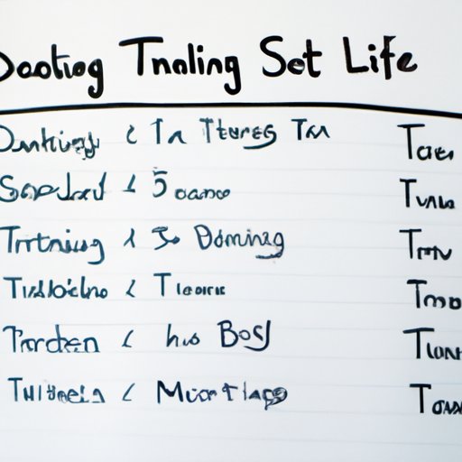 Create a Schedule or Routine