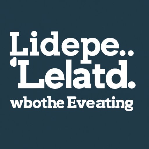 Take Initiative and Lead by Example