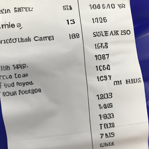 Check the Receipt for Accuracy