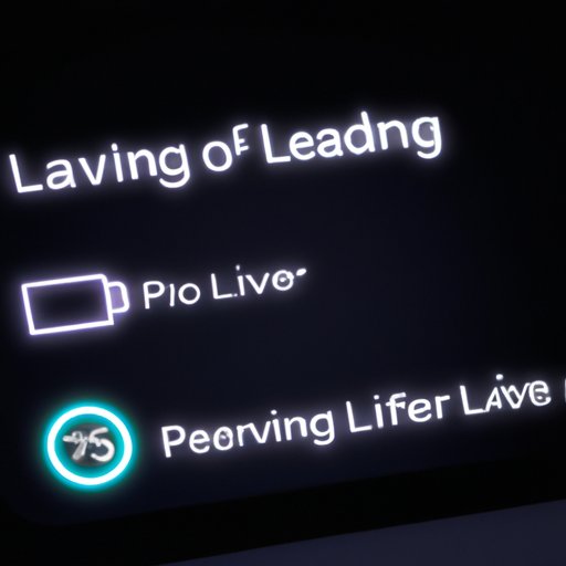 Enable Power Saving Mode for Longer Battery Life