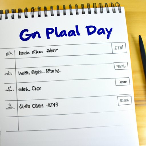 Develop a Plan and Set Goals