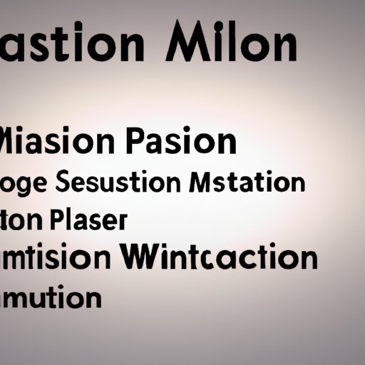 Create a Personal Mission Statement