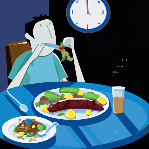 Avoid Eating Large Meals Late at Night