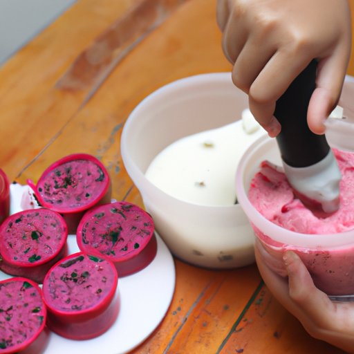 Turn Dragon Fruit into Ice Cream