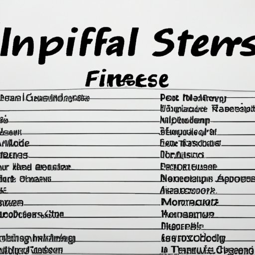 Outline the Components of a Personal Financial Statement