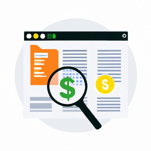 Search Online Databases for Financial Statements