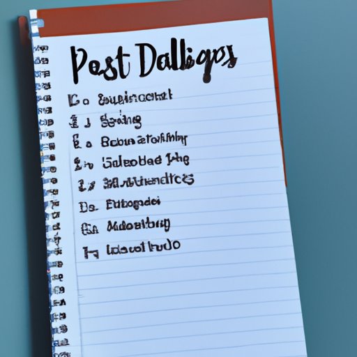 Make a List of Expenses and Prioritize Them