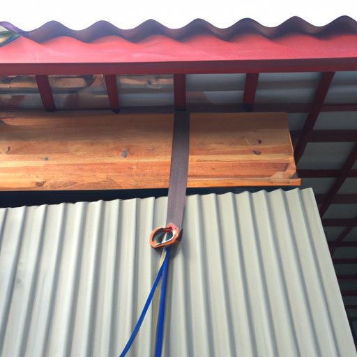 Use a Rope and Pulley System to Lift the Board Up to the Roof