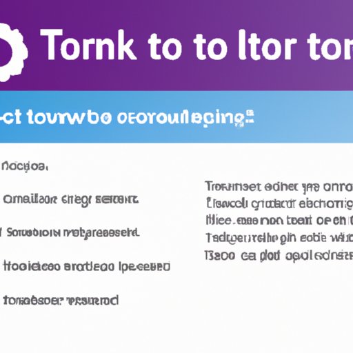 Steps for Setting Up Tor Browser