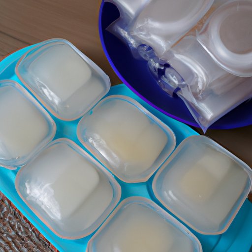 Packing Frozen Gel Packs or Ice Packs Around the Breast Milk Container