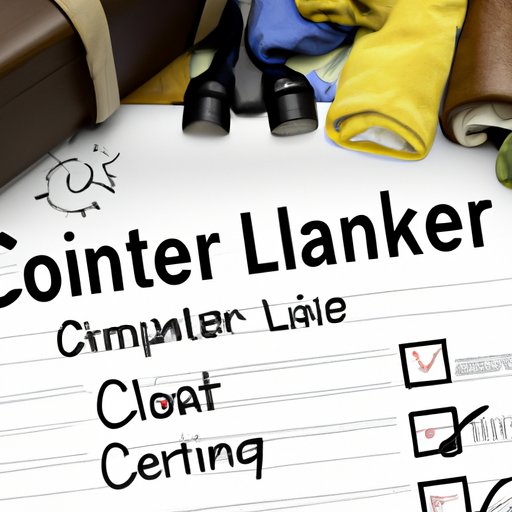 Research the Climate and Packing List for Your Destination