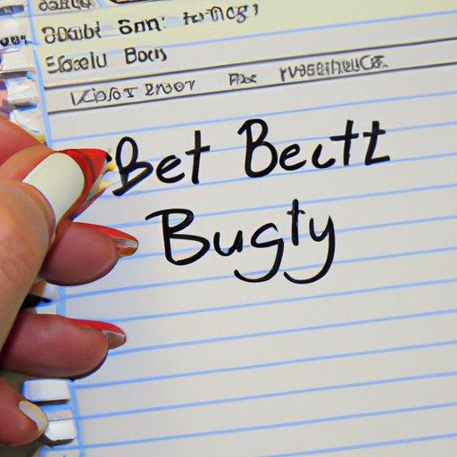 Creating a Budget and Sticking to It