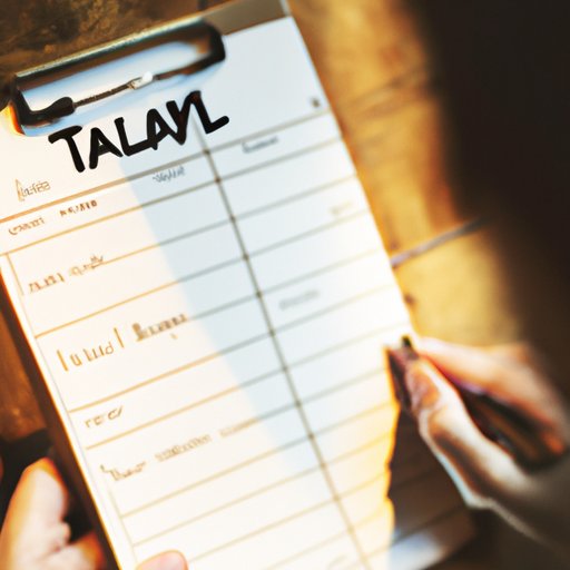 Plan Out a Daily Itinerary