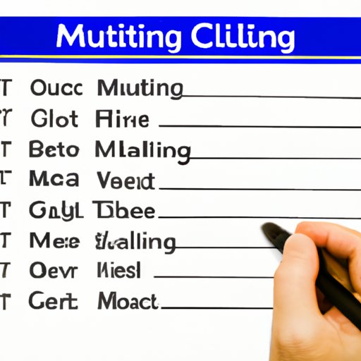 Make a List of Entertainment Options