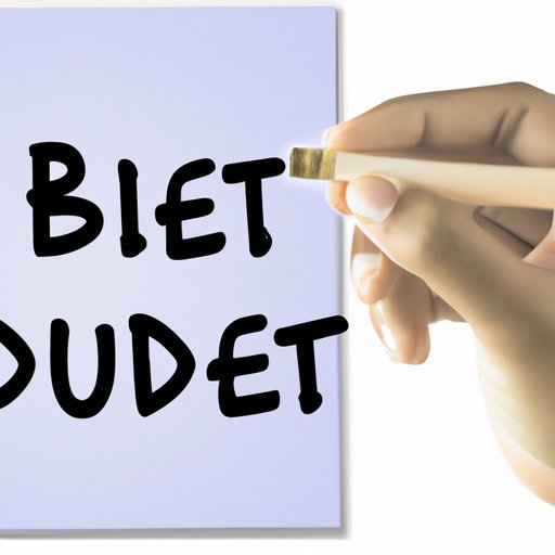 Develop a Budget and Stick to It