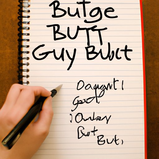 Create a Budget and Stick to It