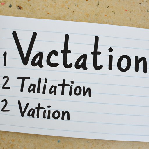 Learn to Spell Vacation in 7 Simple Steps
